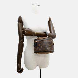 Pre Owned Louis Vuitton Vanity Nv Noir Monogram Monogram Reverse Canvas Size Pm