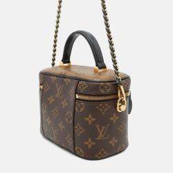 Pre Owned Louis Vuitton Vanity Nv Noir Monogram Monogram Reverse Canvas Size Pm