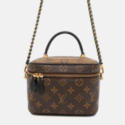 Pre Owned Louis Vuitton Vanity Nv Noir Monogram Monogram Reverse Canvas Size Pm
