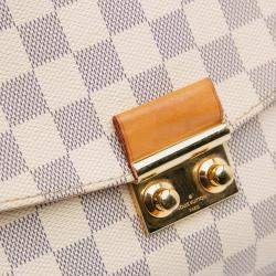 Pre Owned Louis Vuitton White Damier Azur Croisette