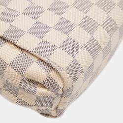 Pre Owned Louis Vuitton White Damier Azur Croisette