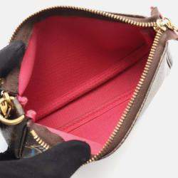 Pre Owned Louis Vuitton Mini Pochette Accessoires Holiday Handbag Monogram Vivienne