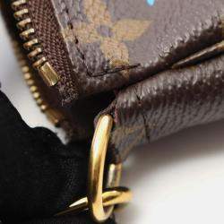 Pre Owned Louis Vuitton Mini Pochette Accessoires Holiday Handbag Monogram Vivienne