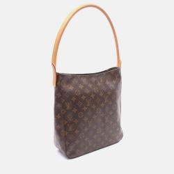 Pre Owned Louis Vuitton Looping GM Brown Monogram Canvas Shoulder Bag