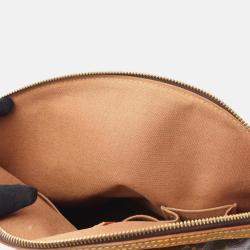 Pre Owned Louis Vuitton Lockit Brown Monogram Canvas Tote Bag