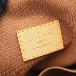 Pre Owned Louis Vuitton Lockit Brown Monogram Canvas Tote Bag