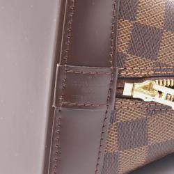 Pre Owned Louis Vuitton Alma Damier Ebene Coated Canvas Top Handle Bag