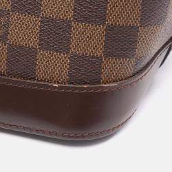 Pre Owned Louis Vuitton Alma Damier Ebene Coated Canvas Top Handle Bag