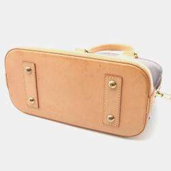 Pre Owned Louis Vuitton Alma Bb Shoulder Handbag Monogram Canvas Leather