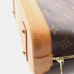 Pre Owned Louis Vuitton Alma Bb Shoulder Handbag Monogram Canvas Leather