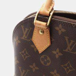 Pre Owned Louis Vuitton Alma Bb Shoulder Handbag Monogram Canvas Leather