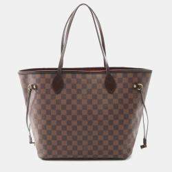 Pre Owned Louis Vuitton Neverfull MM Damier Ebene Coated Canvas Tote Bag