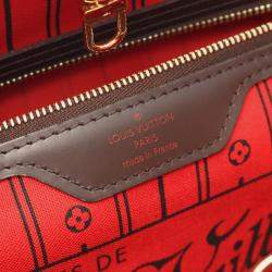 Pre Owned Louis Vuitton Neverfull MM Damier Ebene Coated Canvas Tote Bag