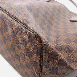 Pre Owned Louis Vuitton Neverfull MM Damier Ebene Coated Canvas Tote Bag