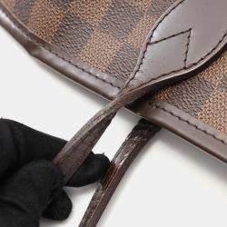 Pre Owned Louis Vuitton Neverfull MM Damier Ebene Coated Canvas Tote Bag