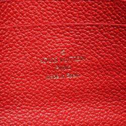 Pre Owned Louis Vuitton Pochette Double Zip Blue/Red Monogram Empreinte Leather Chain Shoulder Bag