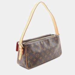 Pre Owned Louis Vuitton Vivacite MM Monogram Canvas Leather Shoulder Bag