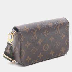 Pre Owned Louis Vuitton Multy Pochette Félicie Brown Monogram Leather Bag