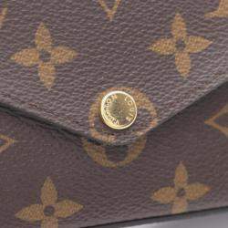 Pre Owned Louis Vuitton Multy Pochette Félicie Brown Monogram Leather Bag