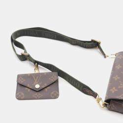 Pre Owned Louis Vuitton Multy Pochette Félicie Brown Monogram Leather Bag