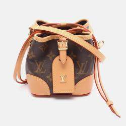 Pre Owned Louis Vuitton Noe Brown Monogram Canvas Leather Shoulder Bag