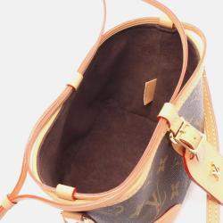 Pre Owned Louis Vuitton Noe Brown Monogram Canvas Leather Shoulder Bag