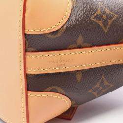 Pre Owned Louis Vuitton Noe Brown Monogram Canvas Leather Shoulder Bag