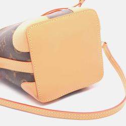 Pre Owned Louis Vuitton Noe Brown Monogram Canvas Leather Shoulder Bag