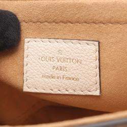 Pre Owned Louis Vuitton Lockme Tender Beige Leather Shoulder Bag