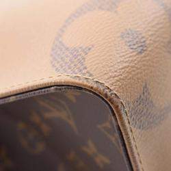 Pre Owned Louis Vuitton On The Go MM Brown Monogram Canvas Tote Bag