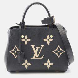 Pre Owned Louis Vuitton Montaigne Bb Bi-Color Monogram Empreinte Shoulder Bag