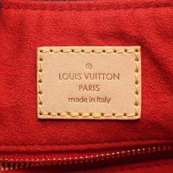 Pre Owned Louis Vuitton Slouchy PM Brown Monogram Canvas Leather Shoulder Bag