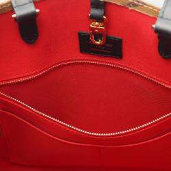 Pre Owned Louis Vuitton OnTheGo MM Brown Monogram Giant Reverse Shoulder Tote Bag