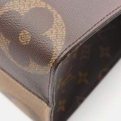 Pre Owned Louis Vuitton OnTheGo MM Brown Monogram Giant Reverse Shoulder Tote Bag