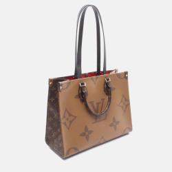 Pre Owned Louis Vuitton OnTheGo MM Monogram Giant Reverse Shoulder Tote Bag