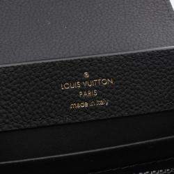 Pre Owned Louis Vuitton Capucines Ew Mini Shoulder Handbag Leather Black