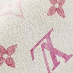 Pre Owned Louis Vuitton Pink Monogram Giant By The Pool 2.0 Onthego PM Tote