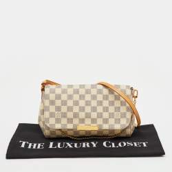 Pre Owned Louis Vuitton Damier Azur Canvas Favorite MM Bag