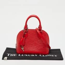 Pre Owned Louis Vuitton Piment Epi Leather Alma BB Bag