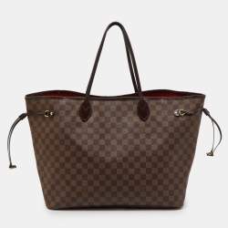 Pre Owned Louis Vuitton Damier Ebene Canvas Neverfull GM Bag
