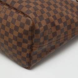 Pre Owned Louis Vuitton Damier Ebene Canvas Neverfull GM Bag
