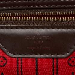 Pre Owned Louis Vuitton Damier Ebene Canvas Neverfull GM Bag