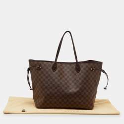 Pre Owned Louis Vuitton Damier Ebene Canvas Neverfull GM Bag