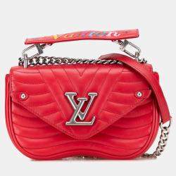 Pre Owned Louis Vuitton Red New Wave Chain Bag PM