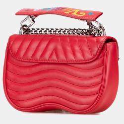 Pre Owned Louis Vuitton Red New Wave Chain Bag PM