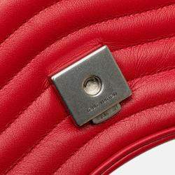 Pre Owned Louis Vuitton Red New Wave Chain Bag PM