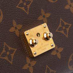 Pre Owned Louis Vuitton Brown Monogram Pochette Metis