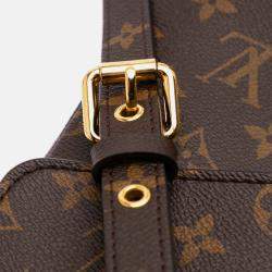 Pre Owned Louis Vuitton Brown Monogram Pochette Metis