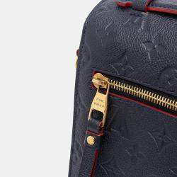 Pre Owned Louis Vuitton Navy Blue Monogram Empreinte Pochette Metis