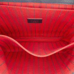 Pre Owned Louis Vuitton Navy Blue Monogram Empreinte Pochette Metis